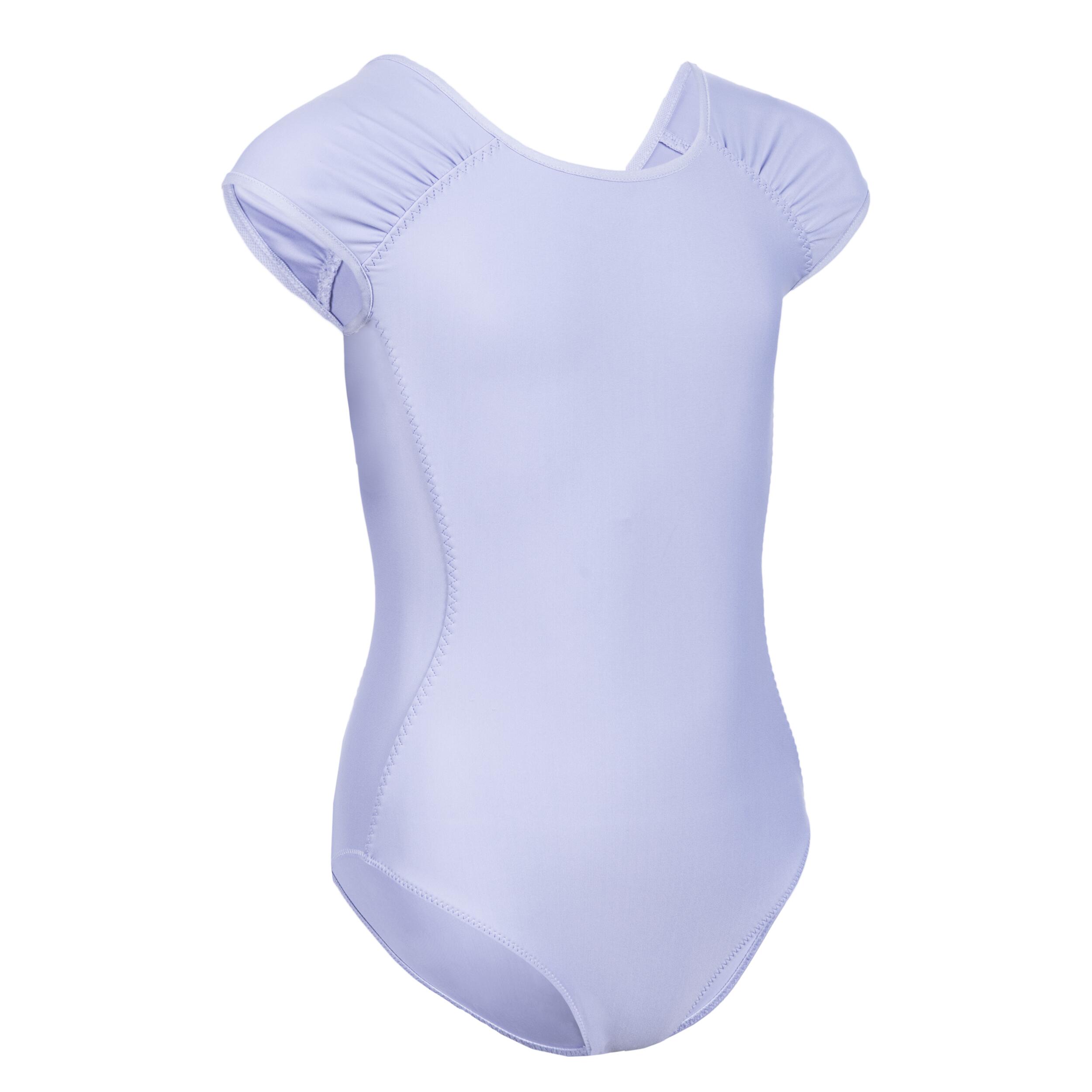 STAREVER Dievčenský baletný trikot s krátkymi rukávmi fialový 4 roky