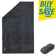 Swimming Soft Microfiber Towel L - 80x130 cm - Charcoal Black