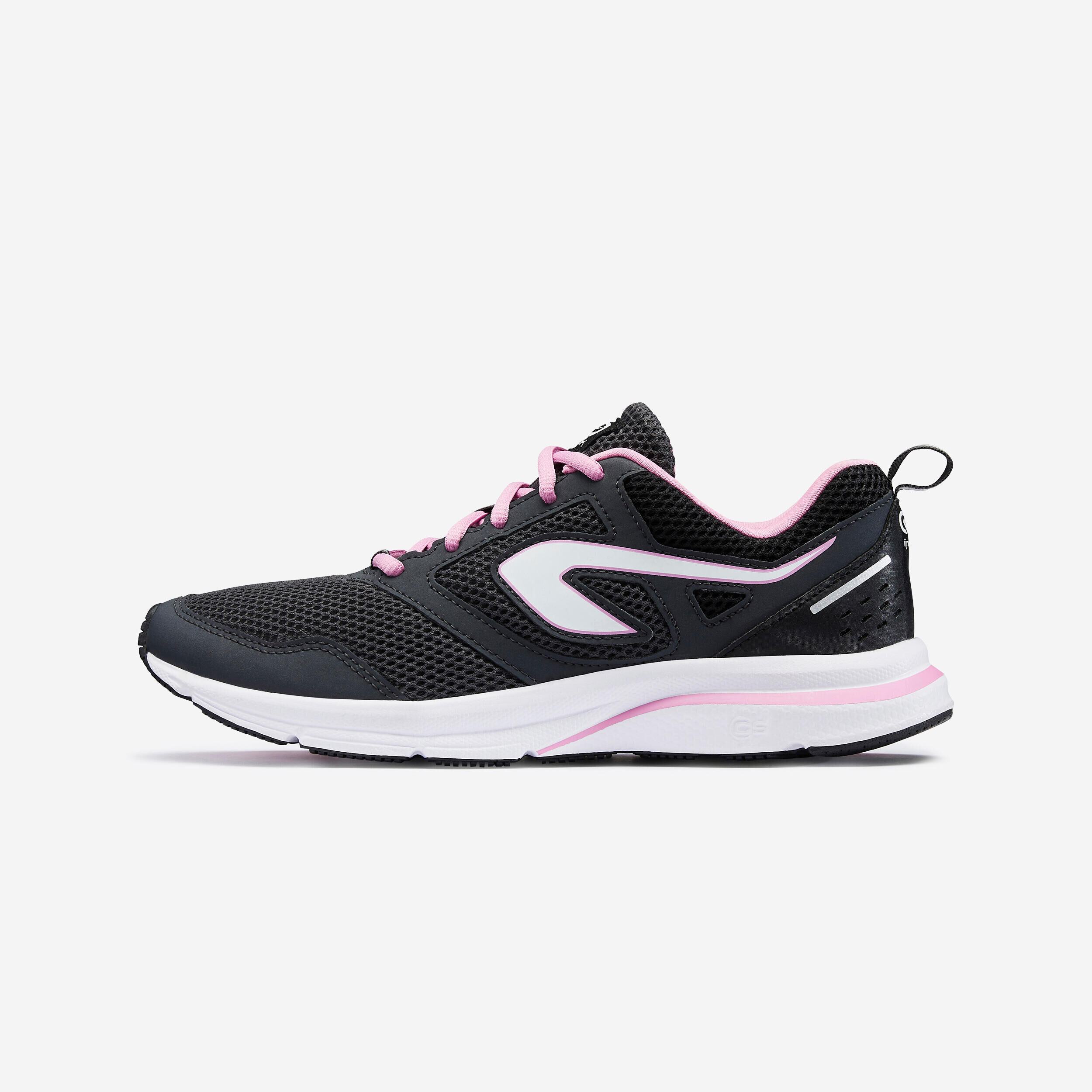 KALENJI Kalenji Run Active Women's Running Shoes - Black/Pink