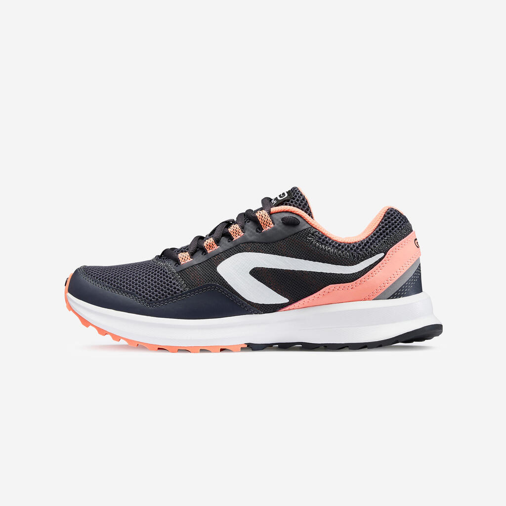 CHAUSSURES DE RUNNING FEMME KALENJI RUN ACTIVE GRIP GRIS ROSE