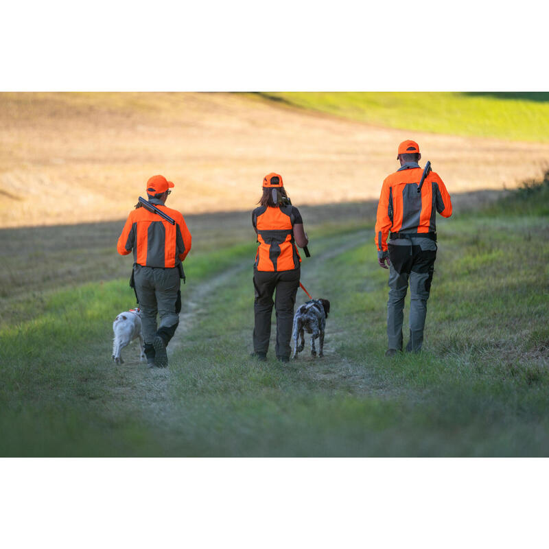 Jagdhemd 520 Langarm leicht atmungsaktiv grün und orange 