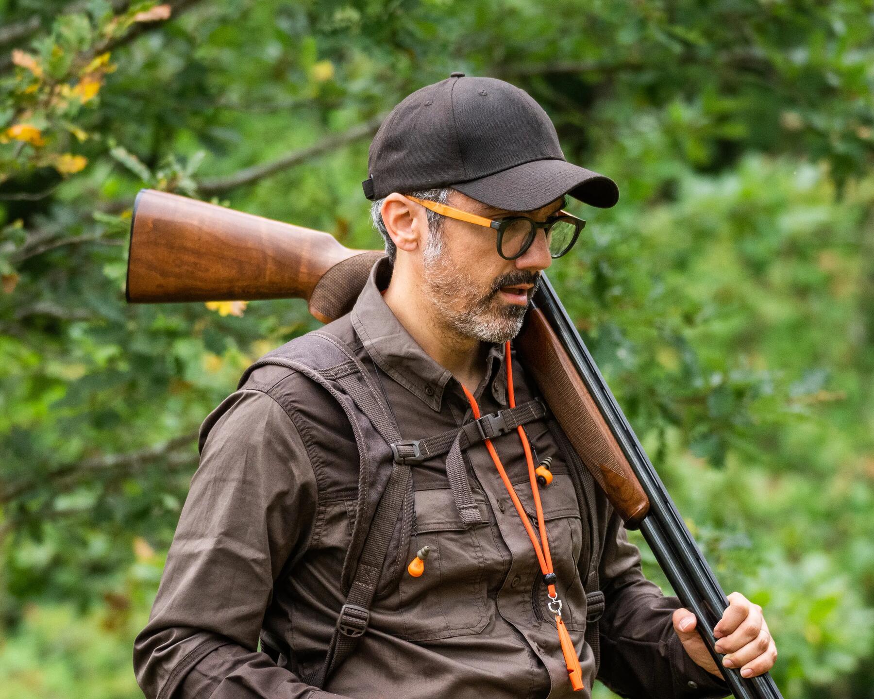 Casquette de chasse effet tweed verte