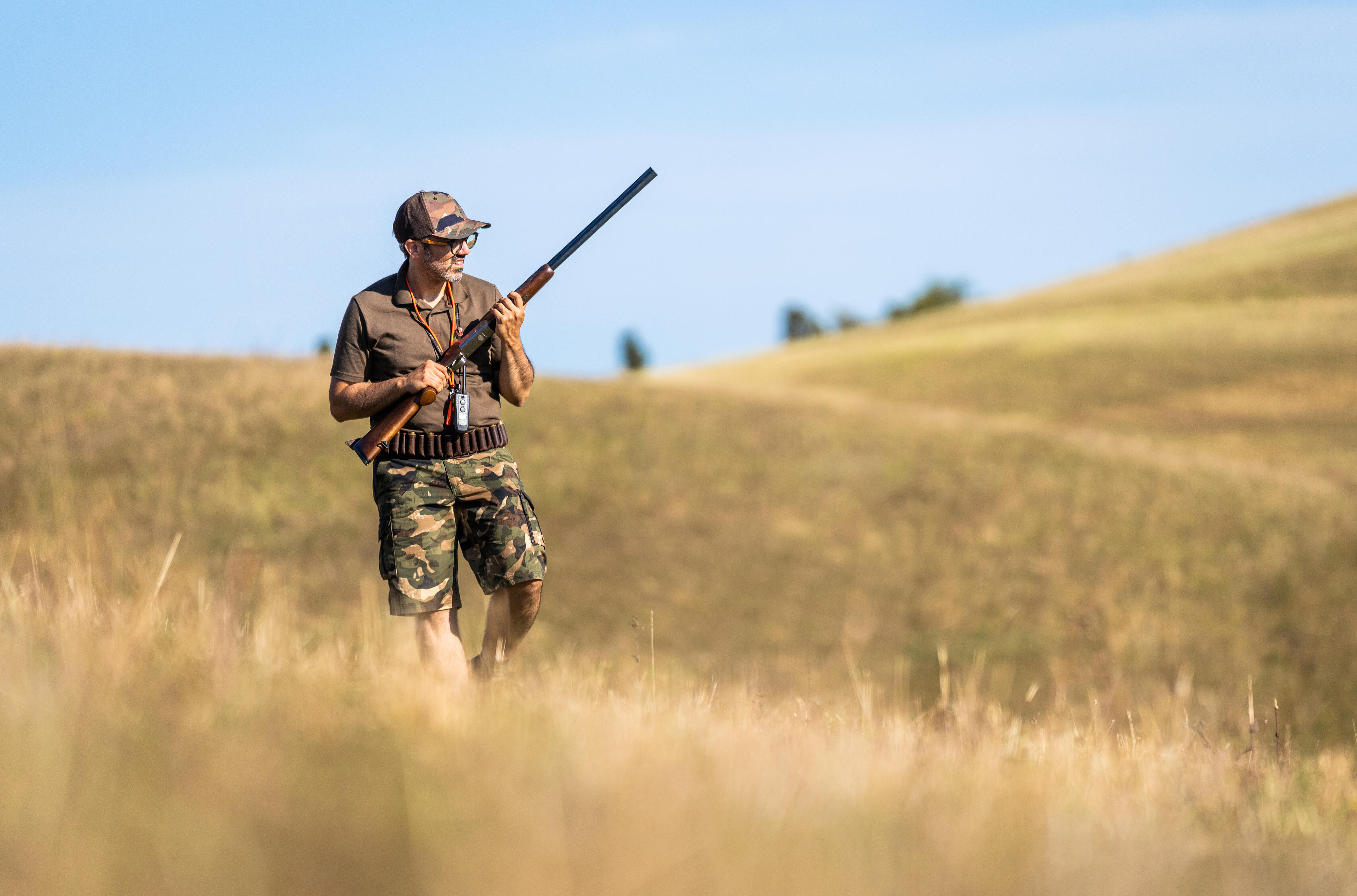 Bermuda Shorts 500 Woodland Camouflage - SOLOGNAC