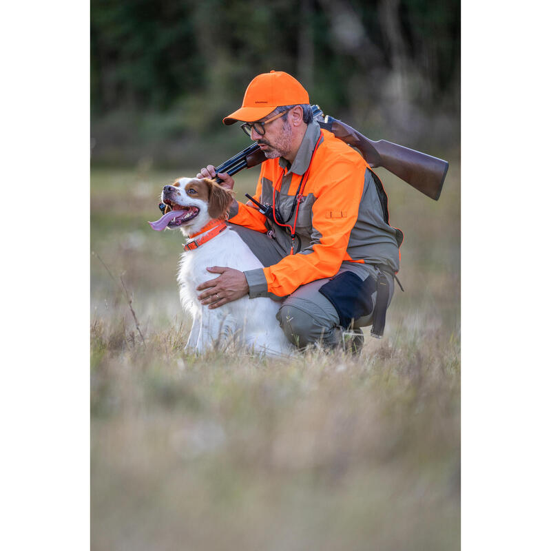 Chemise manches longues légère et respirante chasse 520 verte et fluo