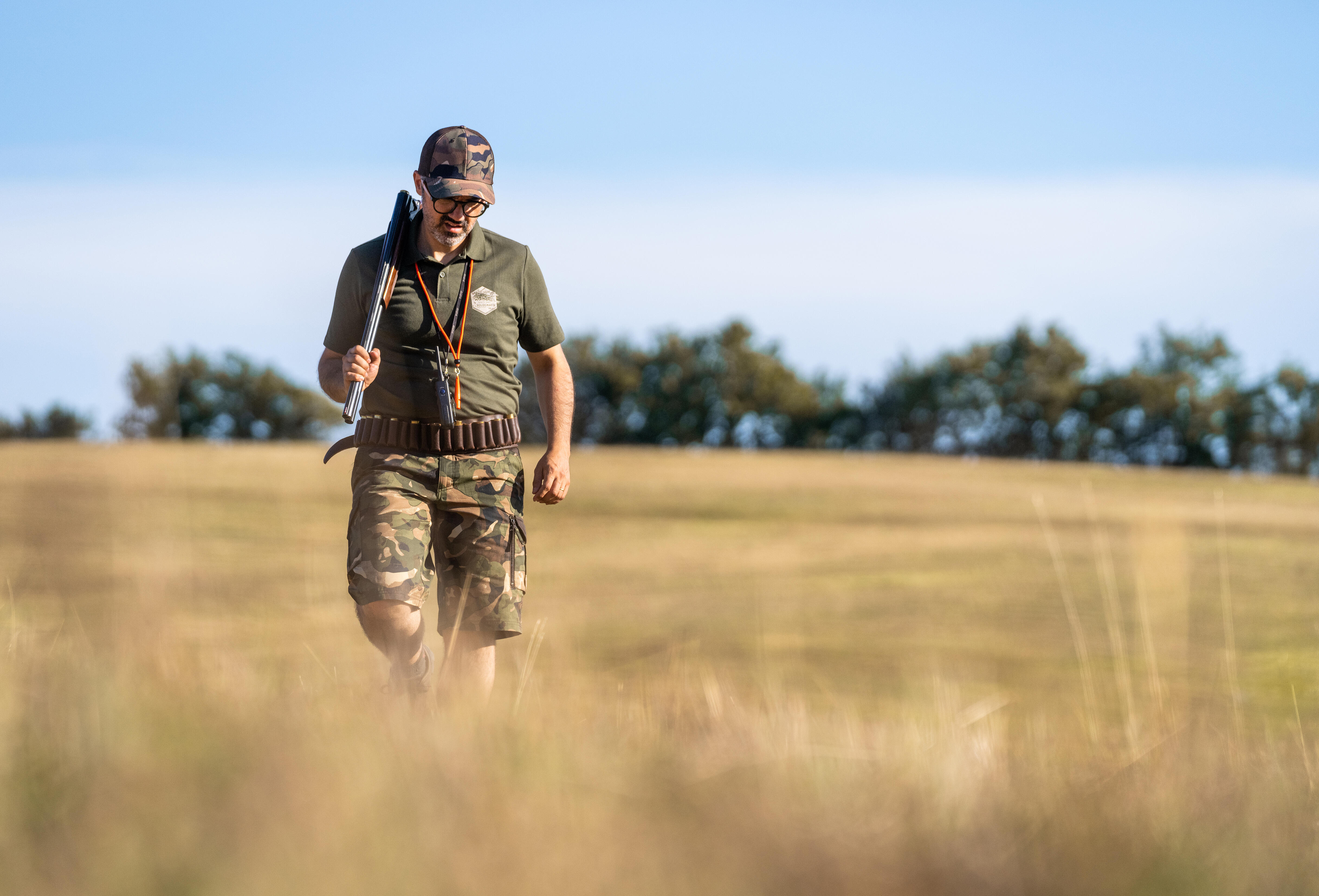 Bermuda Shorts 500 Woodland Camouflage - SOLOGNAC