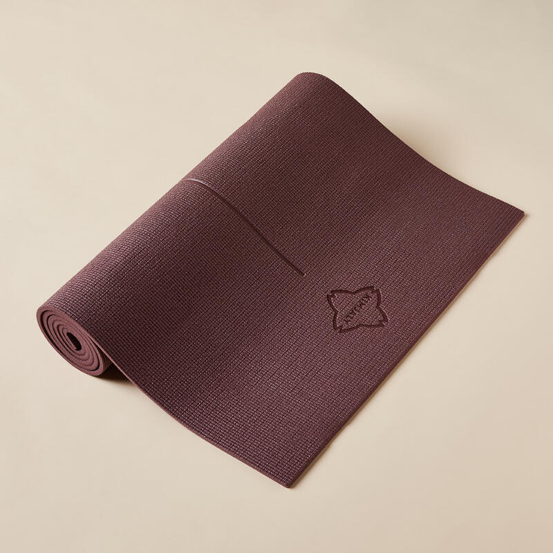 Yogamat voor zachte yoga Comfort 8 mm bordeaux