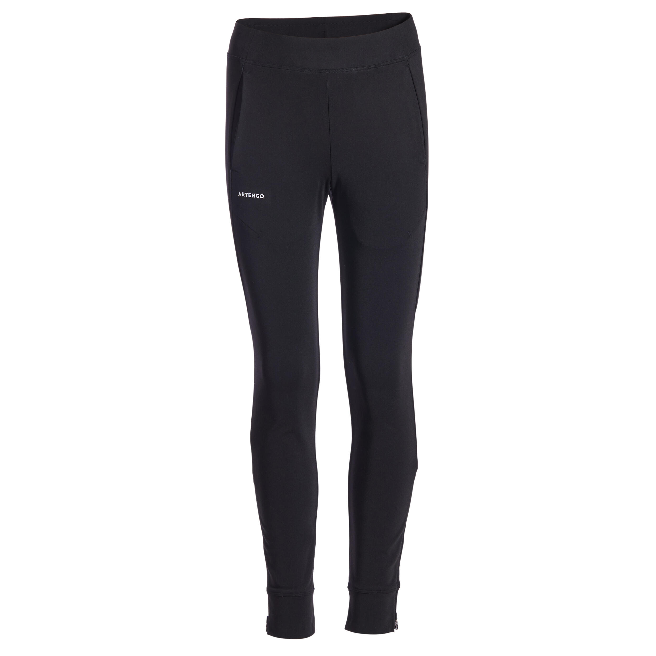 Pantalón de tenis térmico niños Artengo 500 negro 5/5