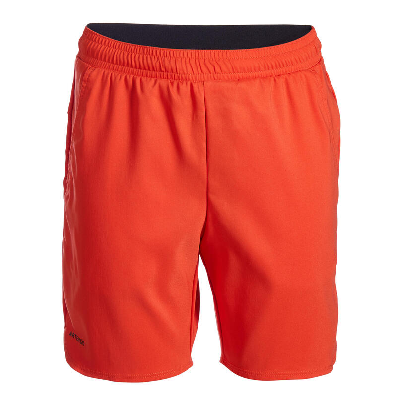 男孩網球短褲 TSH500 - 紅色