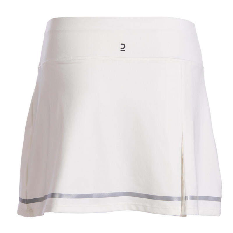 Falda de tenis Niña Artengo SK900 marfil