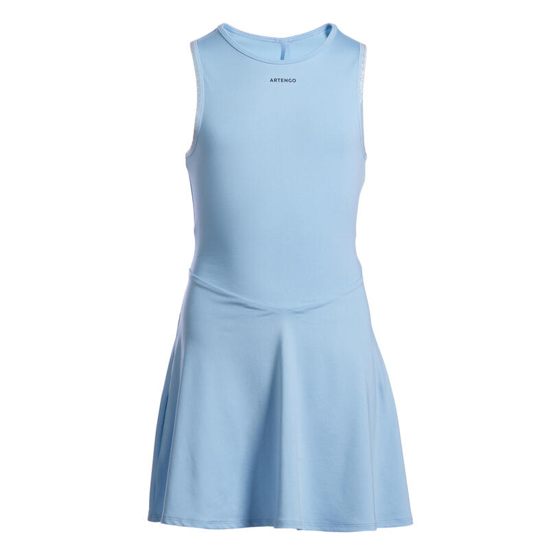 Robe de tennis fille - TDR500 bleu