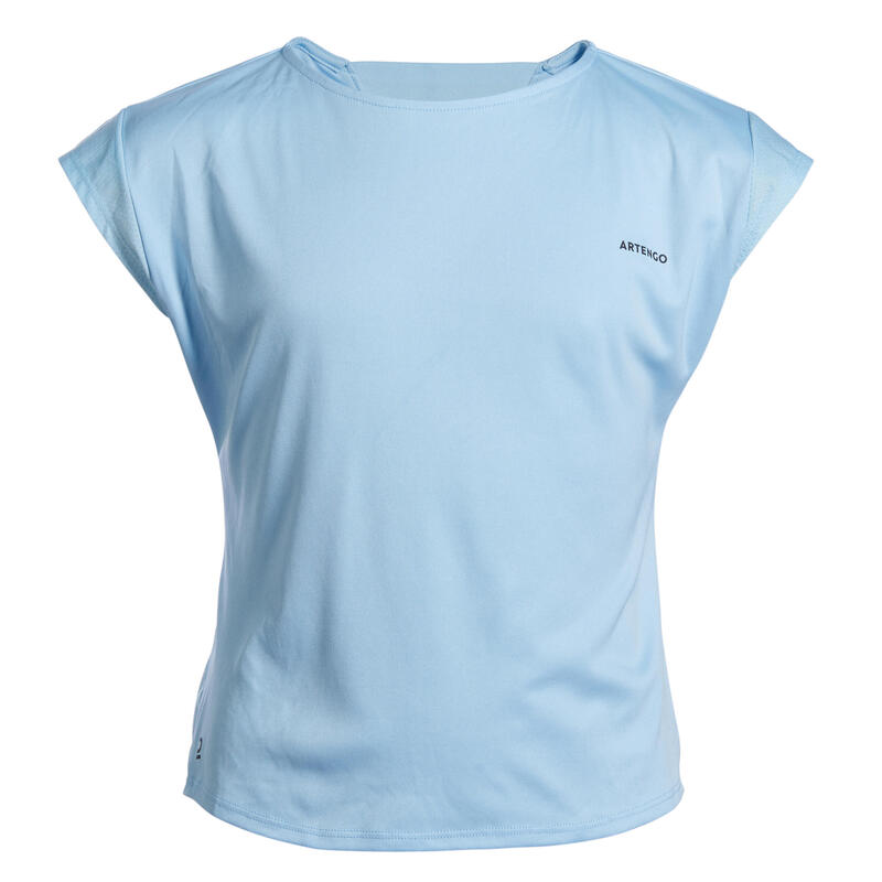 Dívčí tenisové tričko 500 modré
