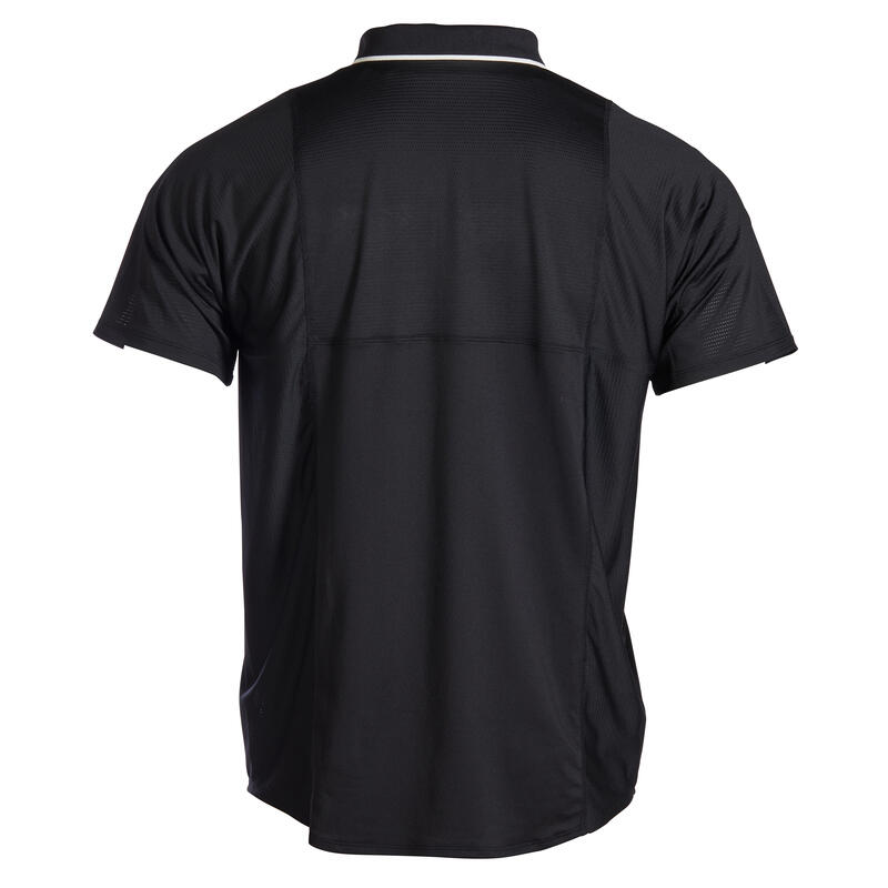 Erkek Kısa Kollu Polo Tenis Tişörtü - Siyah - DRY