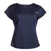 Women's Dry Crew Neck Soft Tennis T-Shirt Dry 500 - Blue/Black