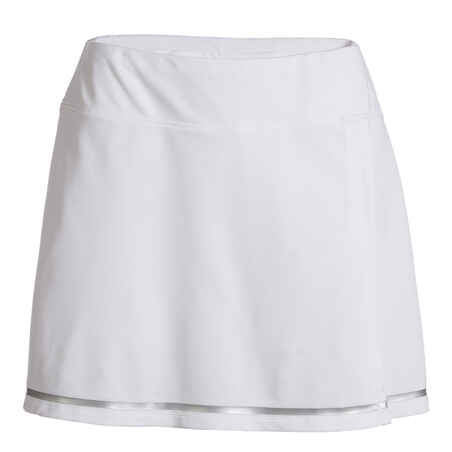 Women's Soft Tennis Skirt Dry 500 - White