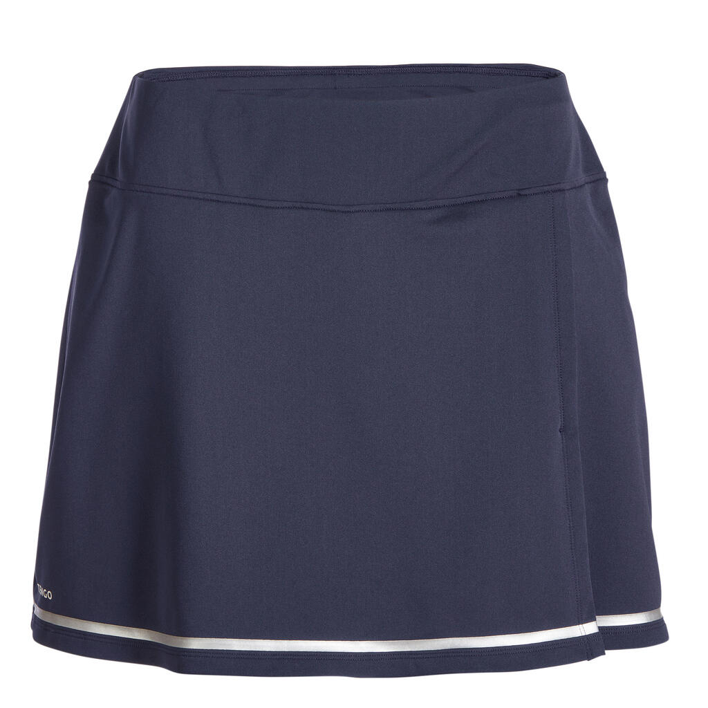 Women's Soft Tennis Skirt Dry 500 - Navy