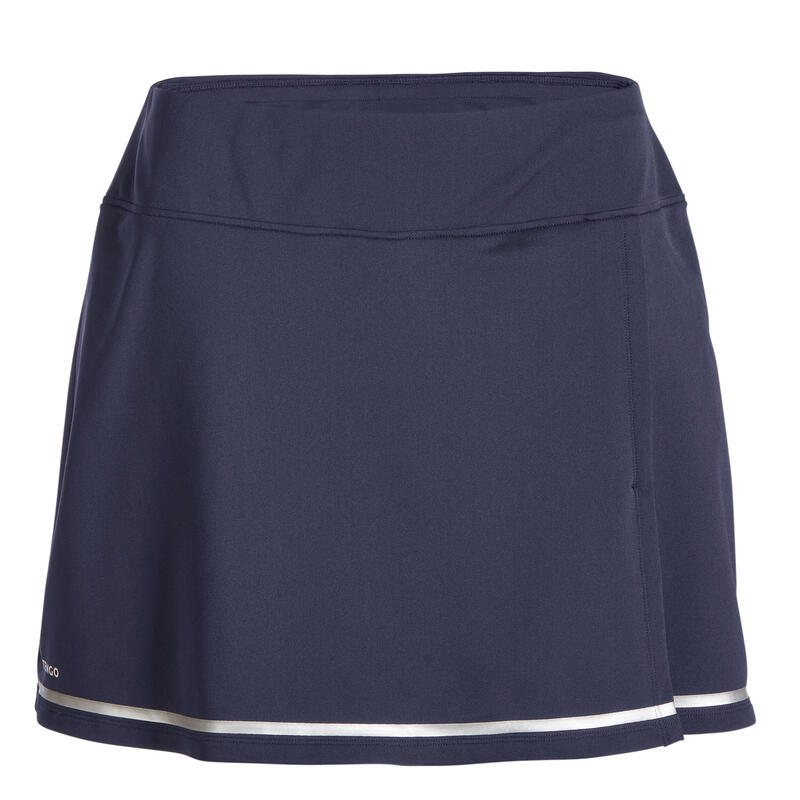 Dámská tenisová sukně Dry soft 500 námořnicky modrá