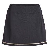 Falda de tenis dry soft mujer - Dry 500 negro 