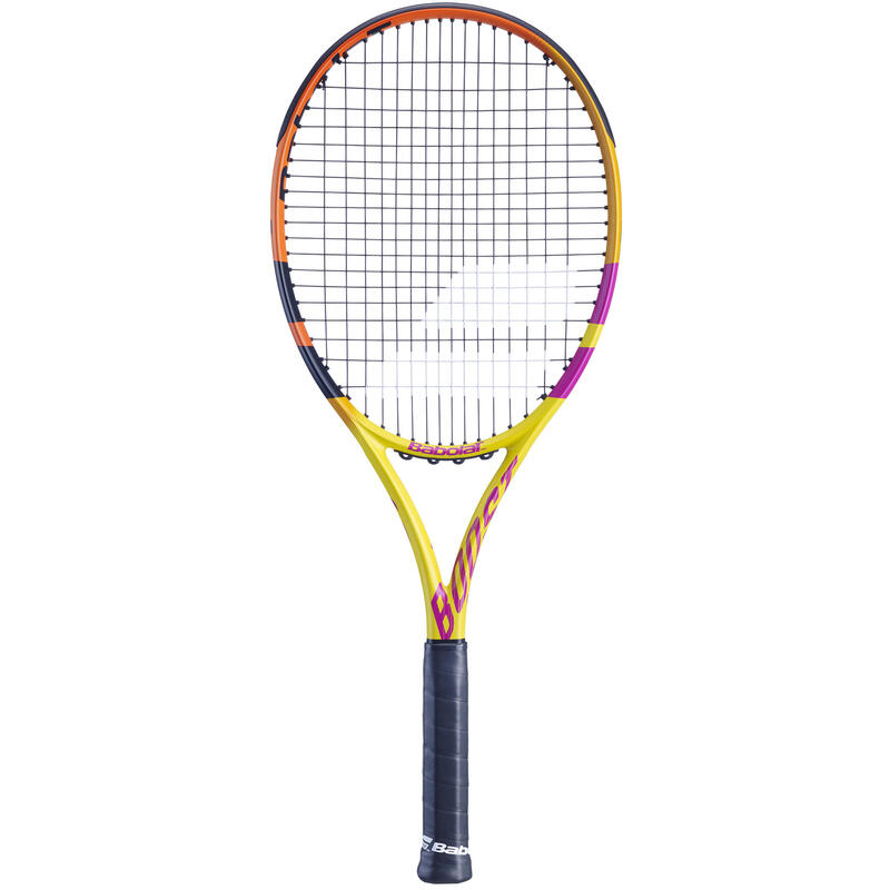 Tennisracket voor volwassenen Boost Rafa geel/oranje/roze