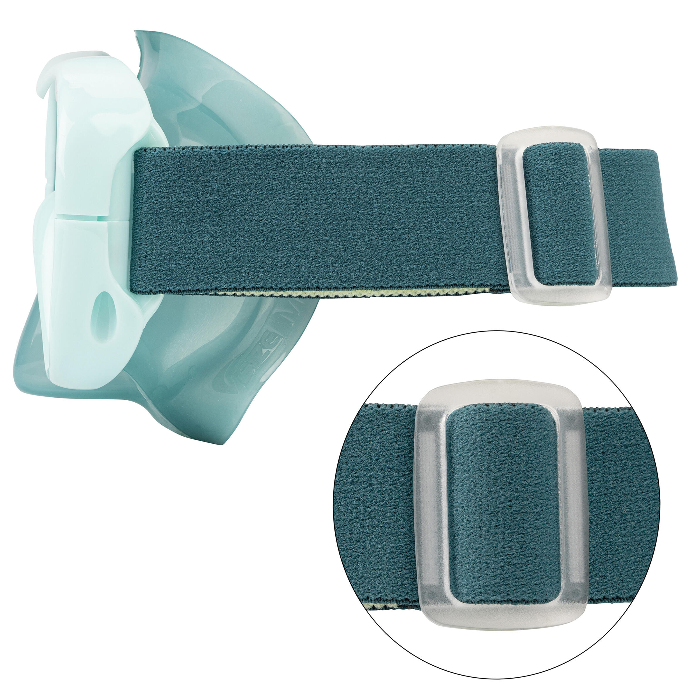 Adult Diving mask 100 comfort pastel mint