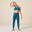 Dívčí gymnastické legíny 580 Seamless modré