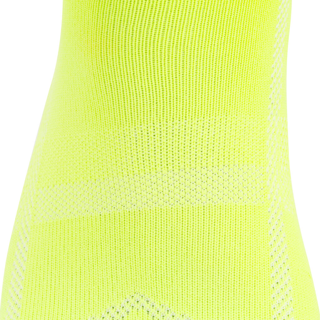 Chaussettes vélo ROADR 500 jaune fluo