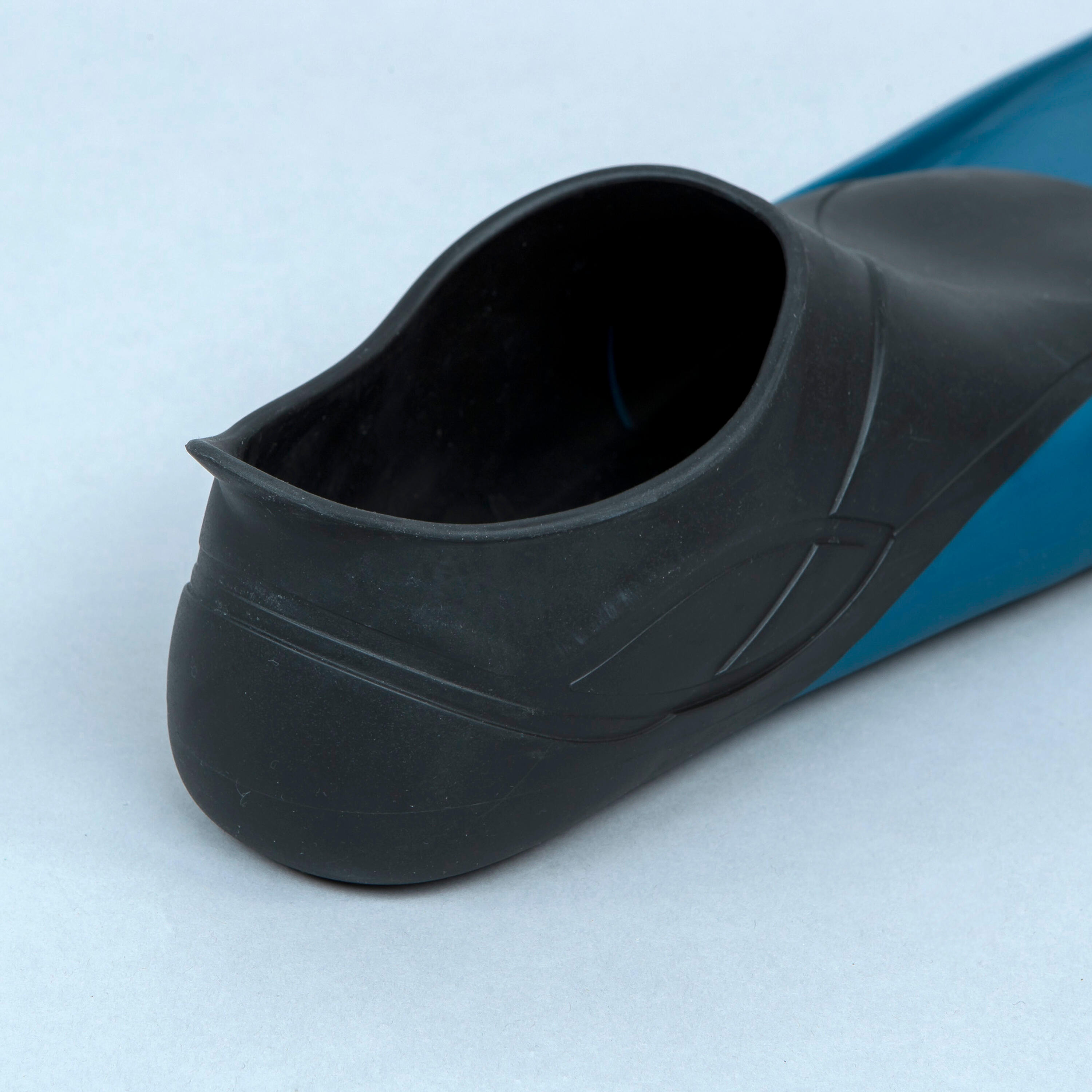 Aletas Natación Trainfin 500 Azul-Negro 3/7