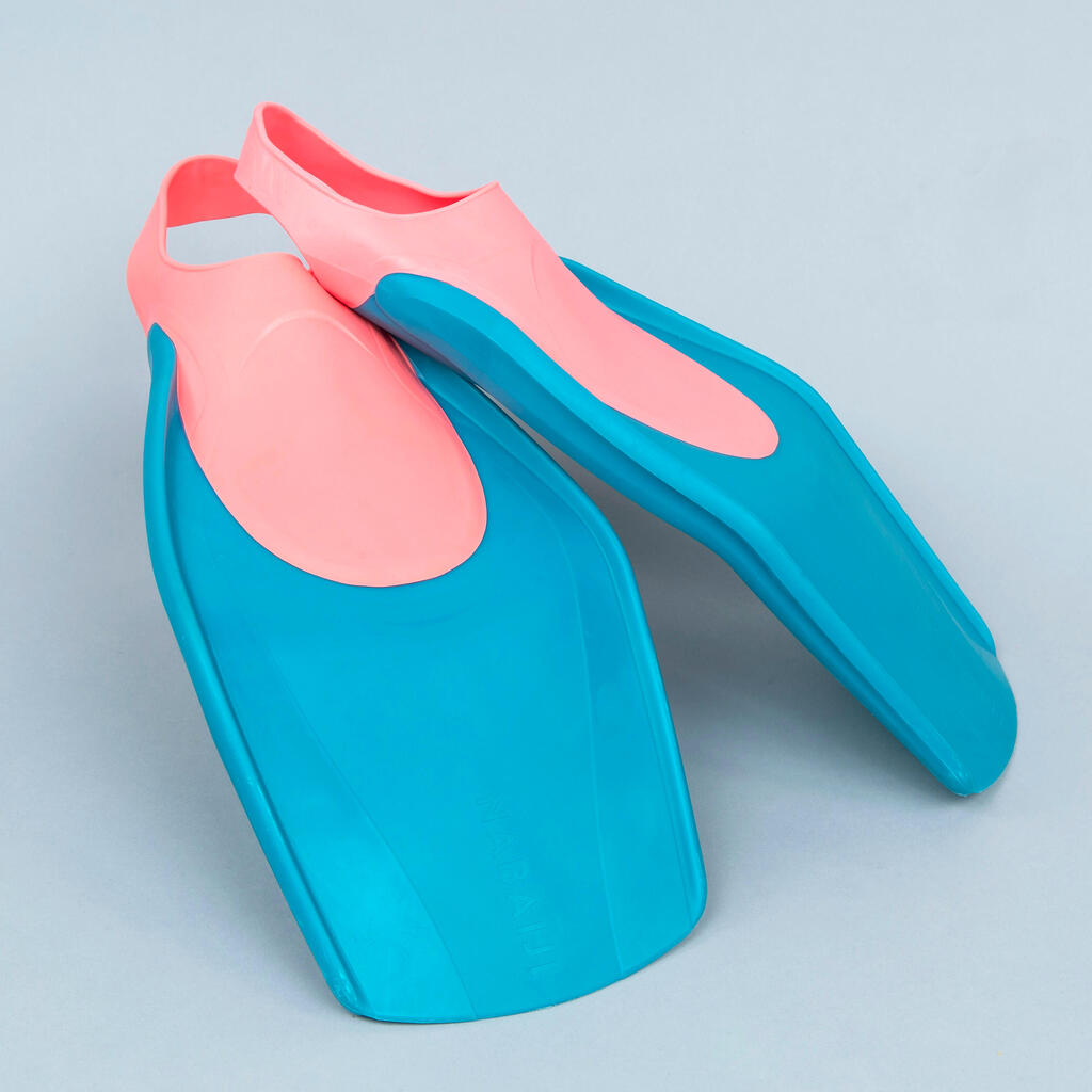 סנפירים ארוכים לשחייה, דגם TONIFINS - כחול/ורוד