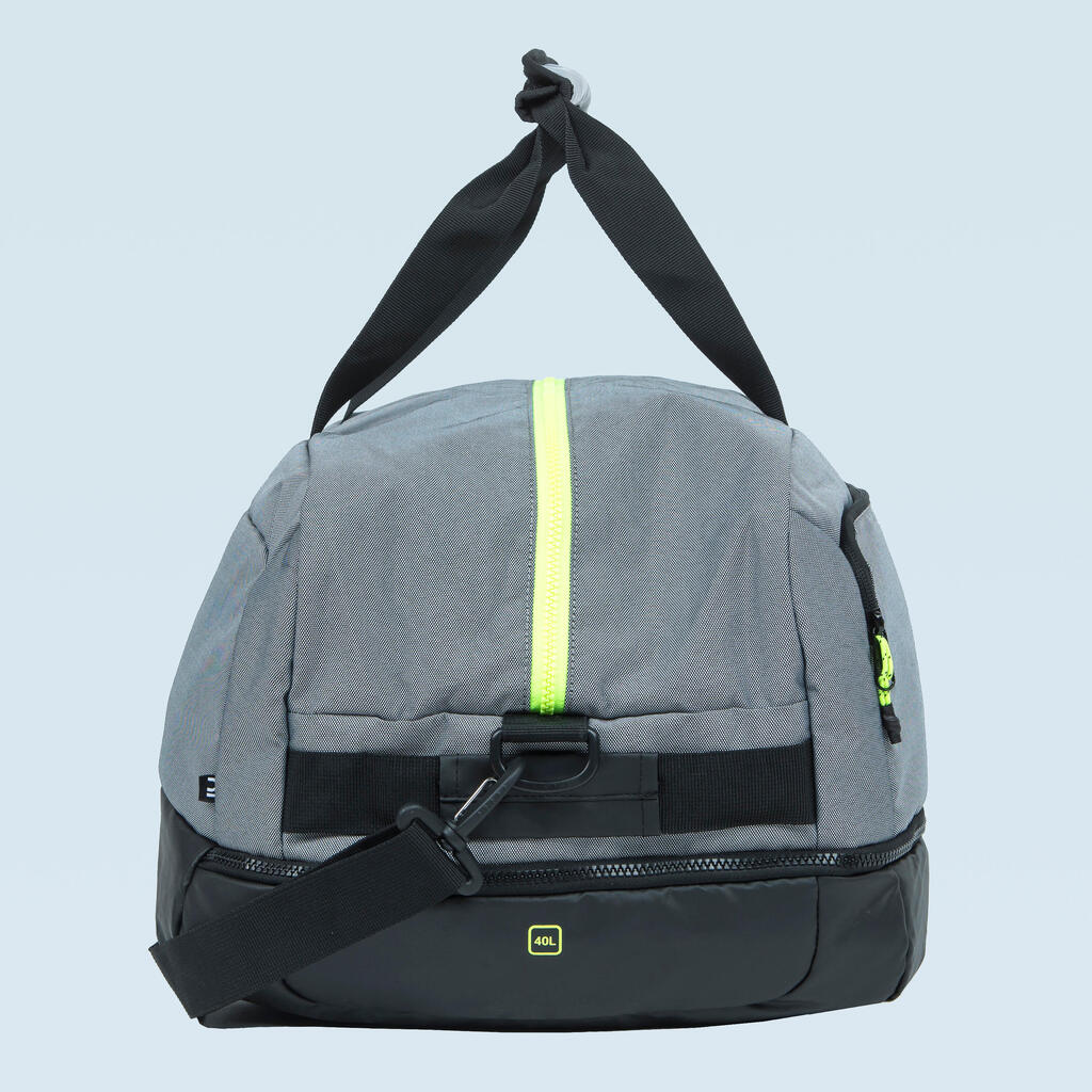 Pool bag duffle bag 40L 5 compartments, grey