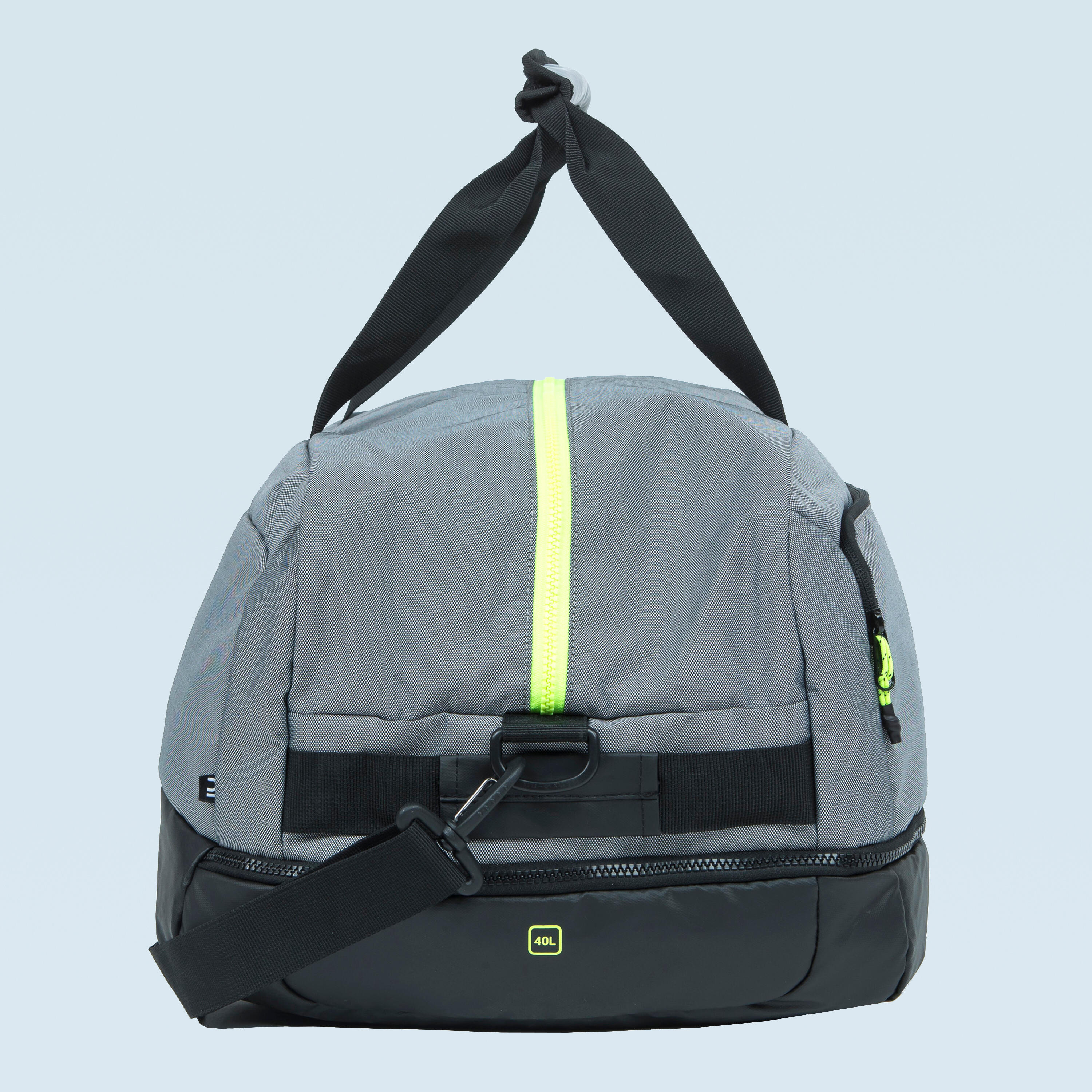 Duffle bag 40L 5 compartments, grey