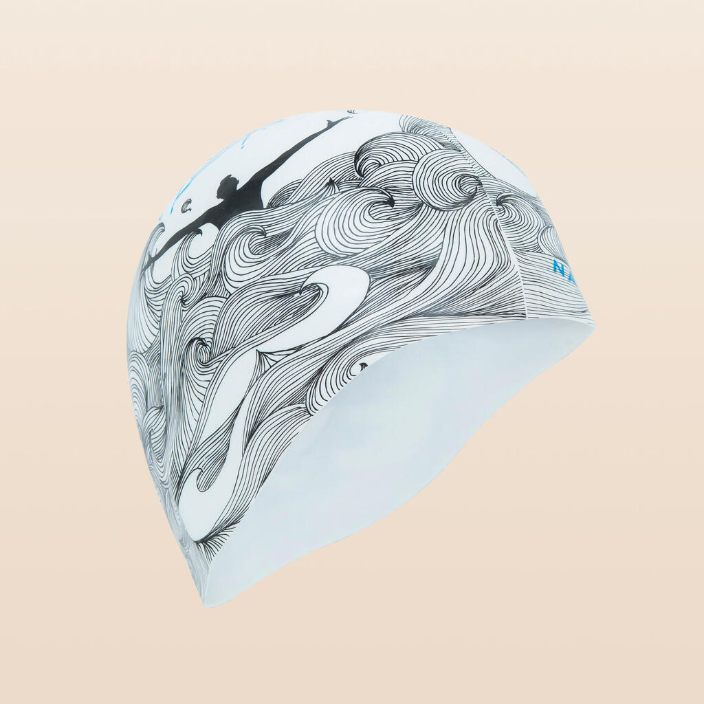 Silicone synchronised swimming cap by Virginie Dedieu