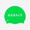 Adult Swimming Cap Silicone 56-60 Cm Nabaiji Logo Green