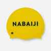 Silicone swim cap - One size - Yellow Black