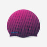 Adult Swimming Cap Silicone 56-60 Cm Print Tec Pink