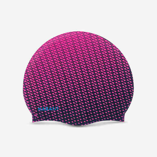 
      SILICONE PRINT SWIM CAP - TEC PINK
  