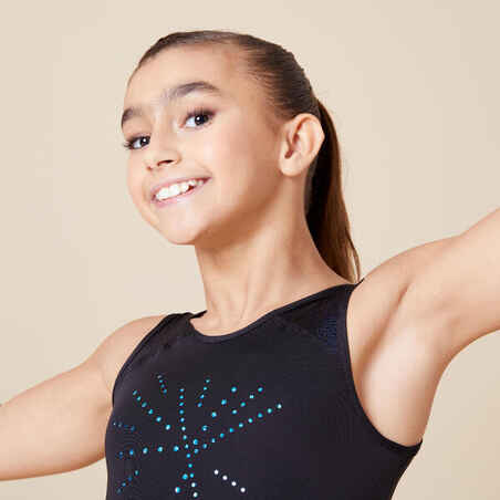 Girls' Gym Leotard 540 - Black