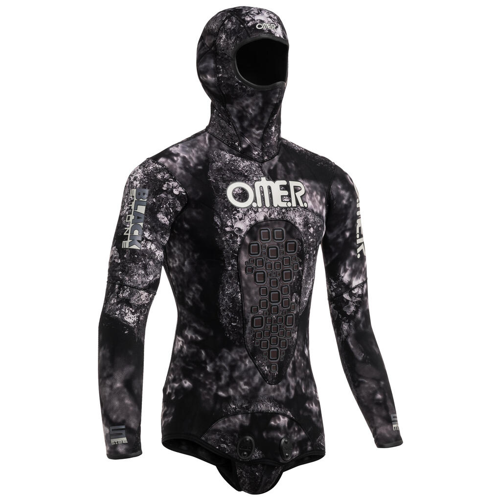 Men's spearfishing jacket OMER 5 mm split neoprene - BLACKSTONE