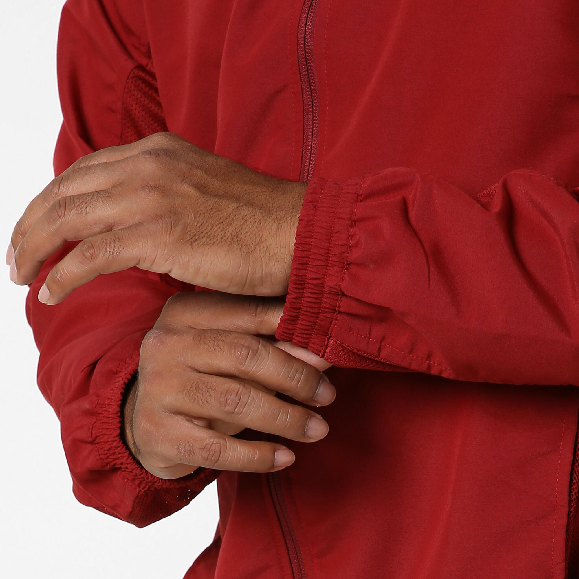 Men Fitness Tracksuit Jacket with Moisture Management FJA 100 - Burgundy Red