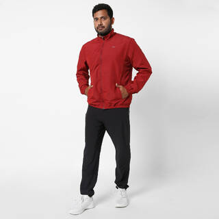 Men Fitness Tracksuit Jacket with Moisture Management FJA 100 - Burgundy Red