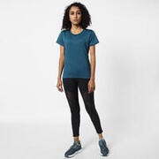 Women Polyester Basic Gym T-Shirt - Green