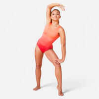 Girls' Sleeveless Gymnastics Leotard - Multicoloured