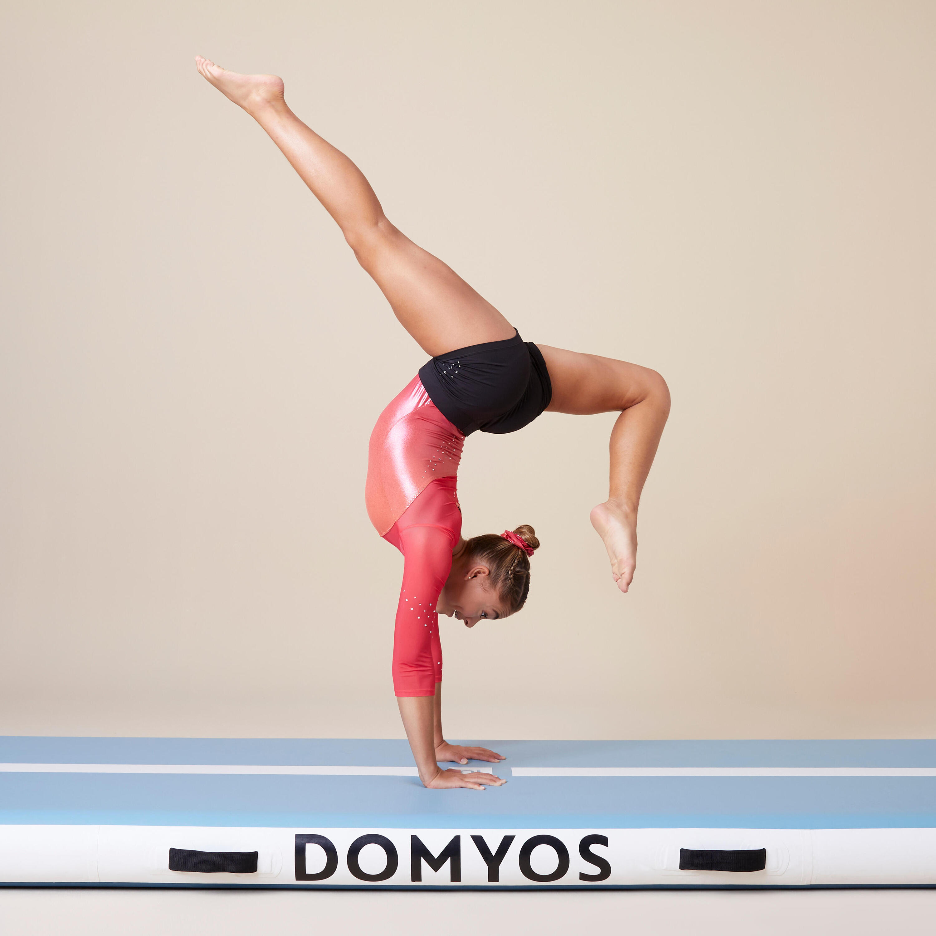 Girls' Gym Leotard - Orange 7/11