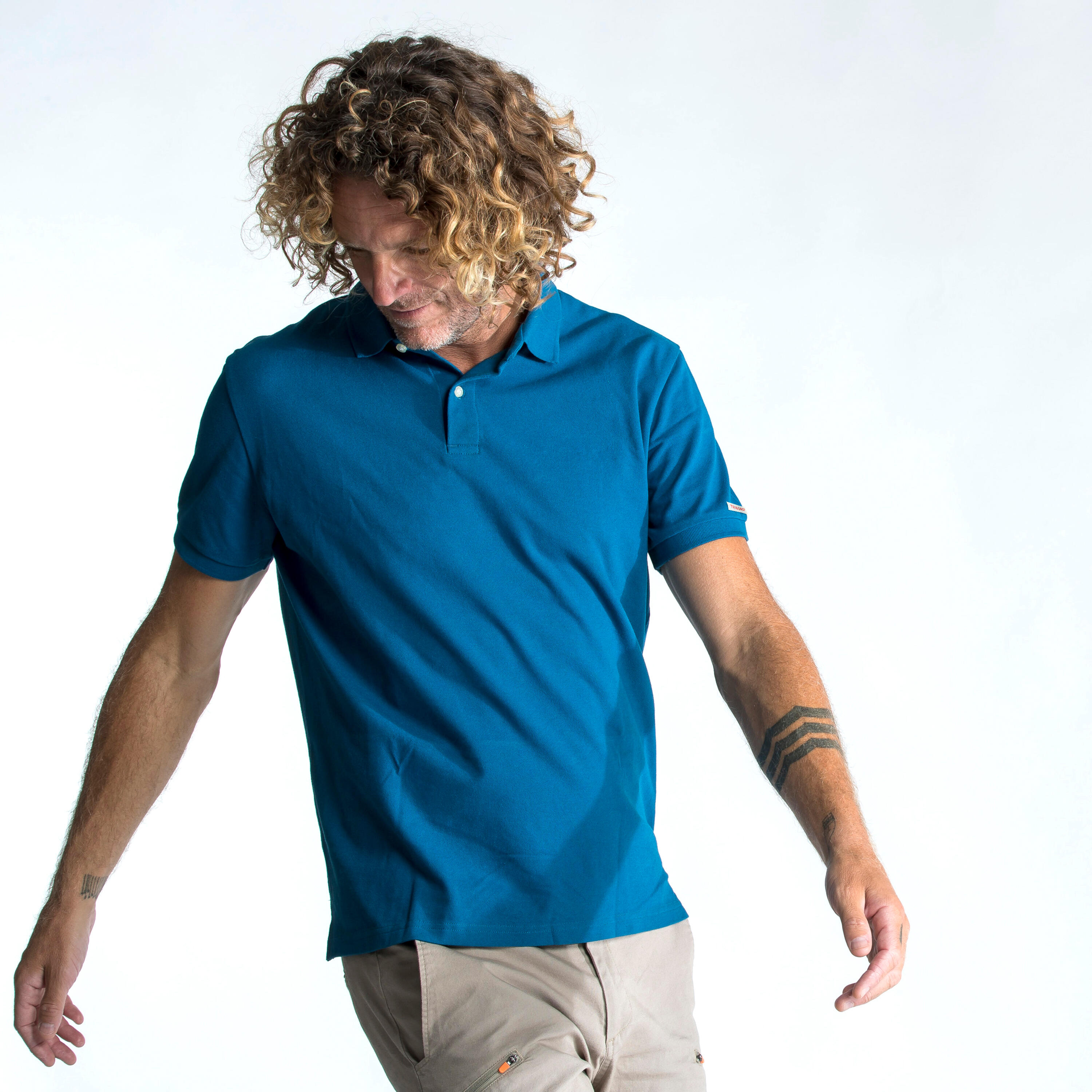 blue polo short sleeve