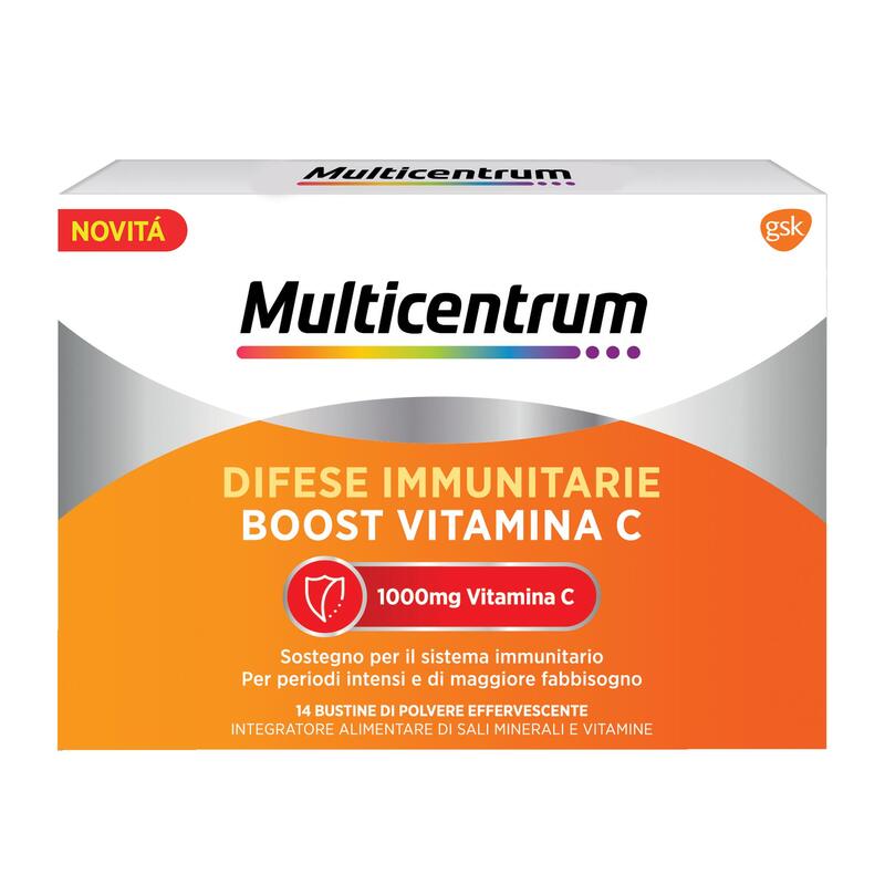 Multivitaminico sali minerali Multicentrum GSK Vitamina C, Vitamina D, Zinco