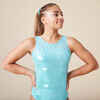 Girls' Gym Leotard 900 - Turquoise