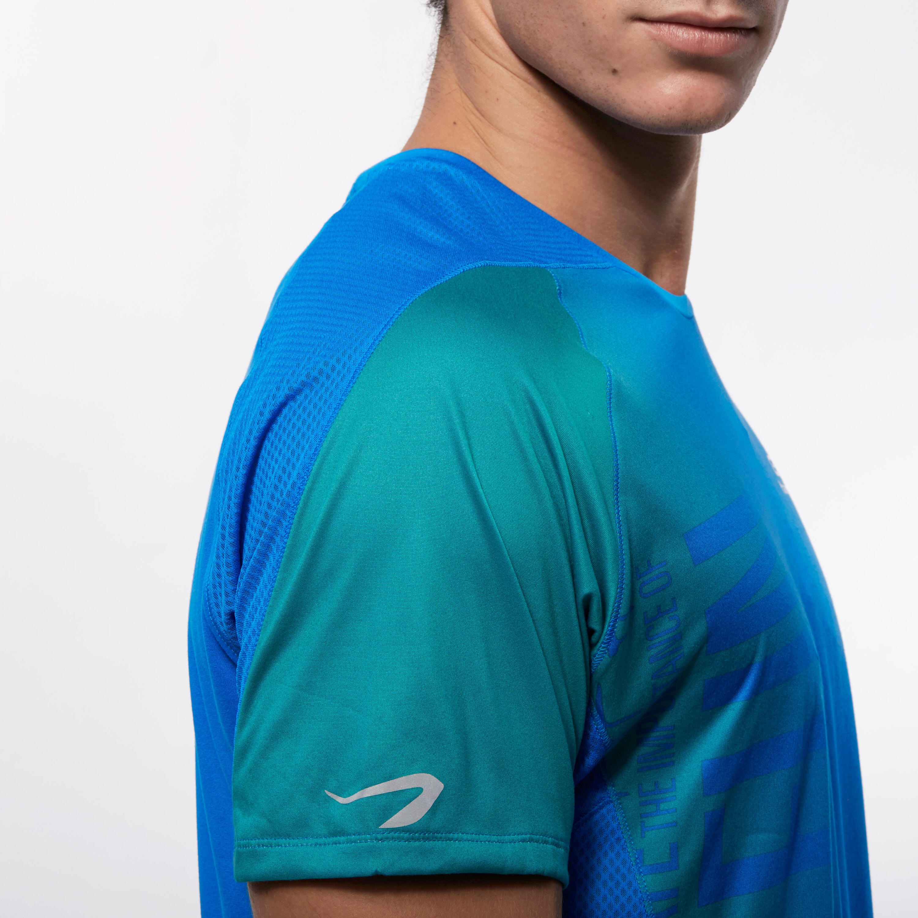 Elio Print Men's Running T-shirt - blue puzzle 6/21