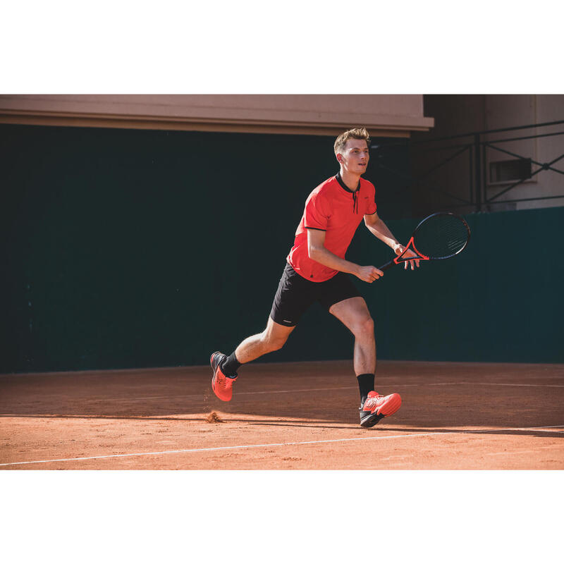 T-shirt tennis manches courtes Homme - ARTENGO DRY+ Rouge