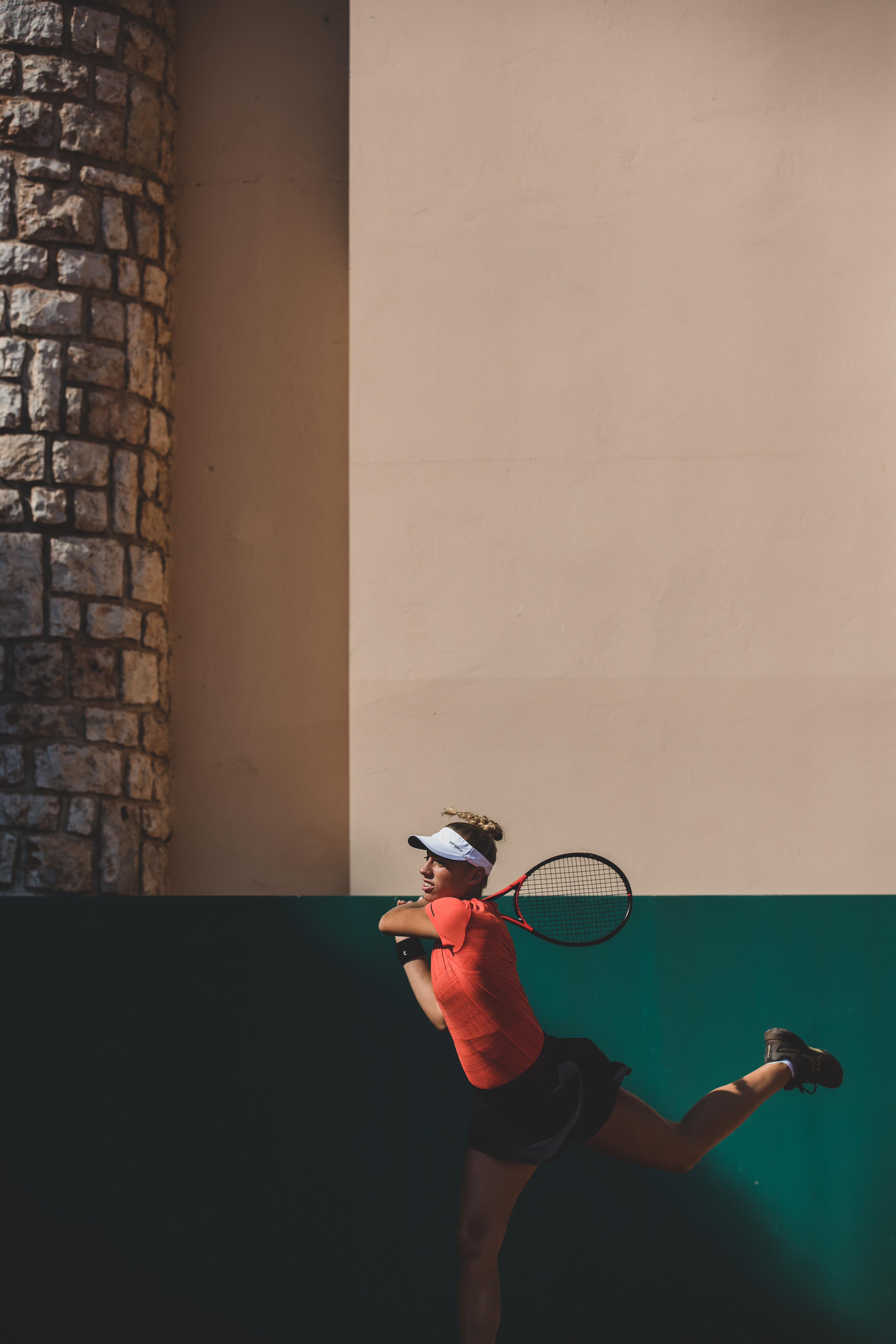 Raquette de tennis 270 g - TR 990 rouge/noir - ARTENGO