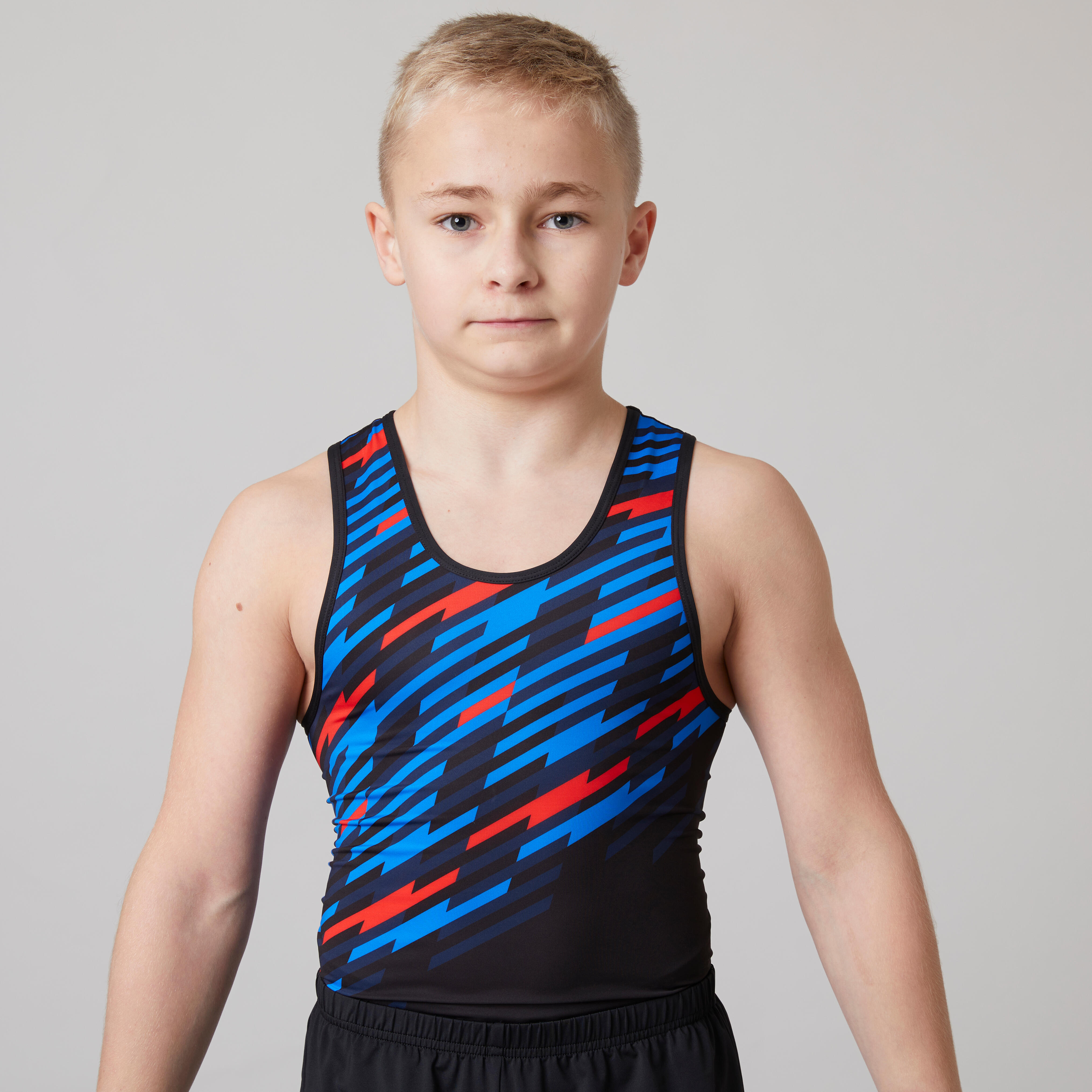 Boy's black gym leotard