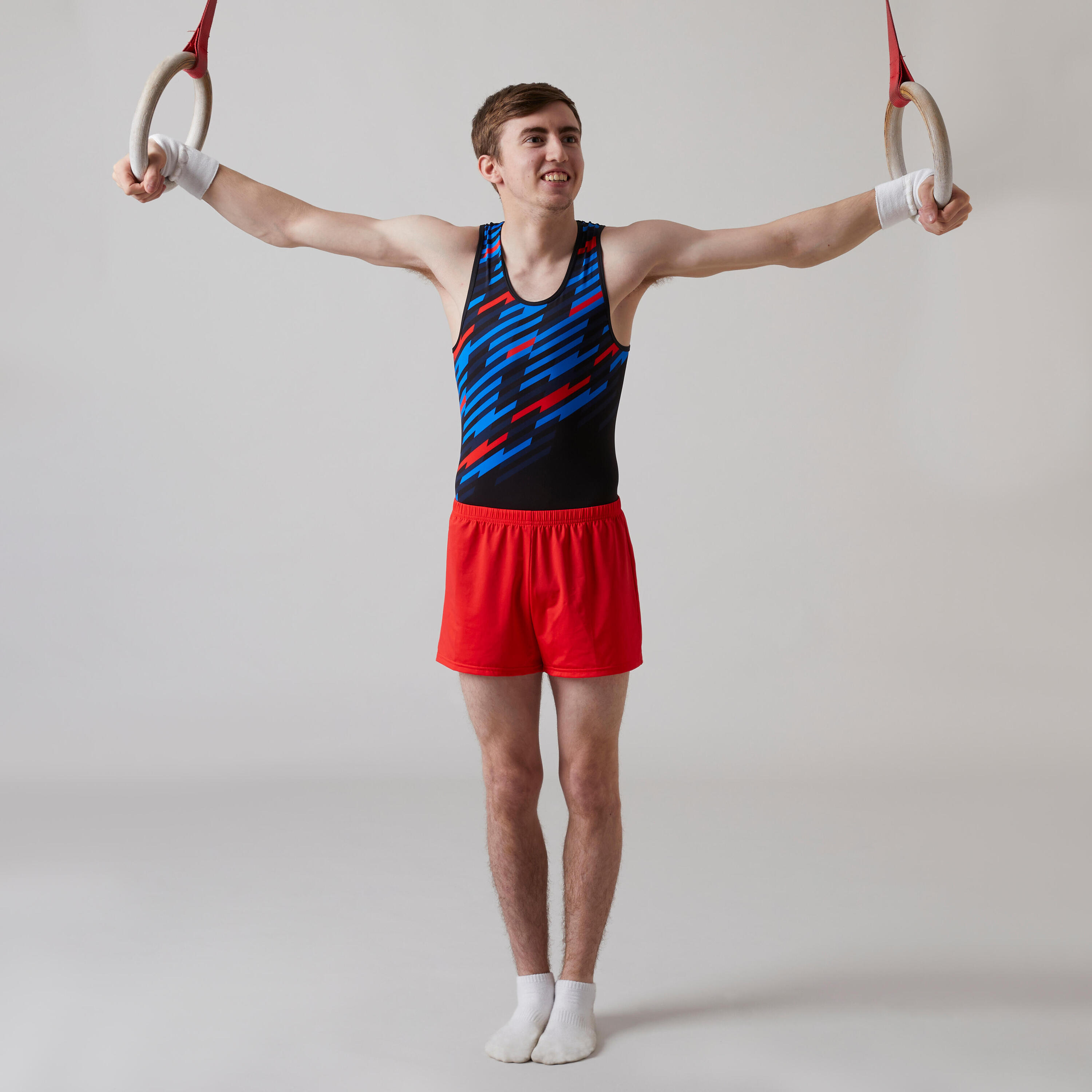 Boys' Gymnastics Shorts - Red 2/4