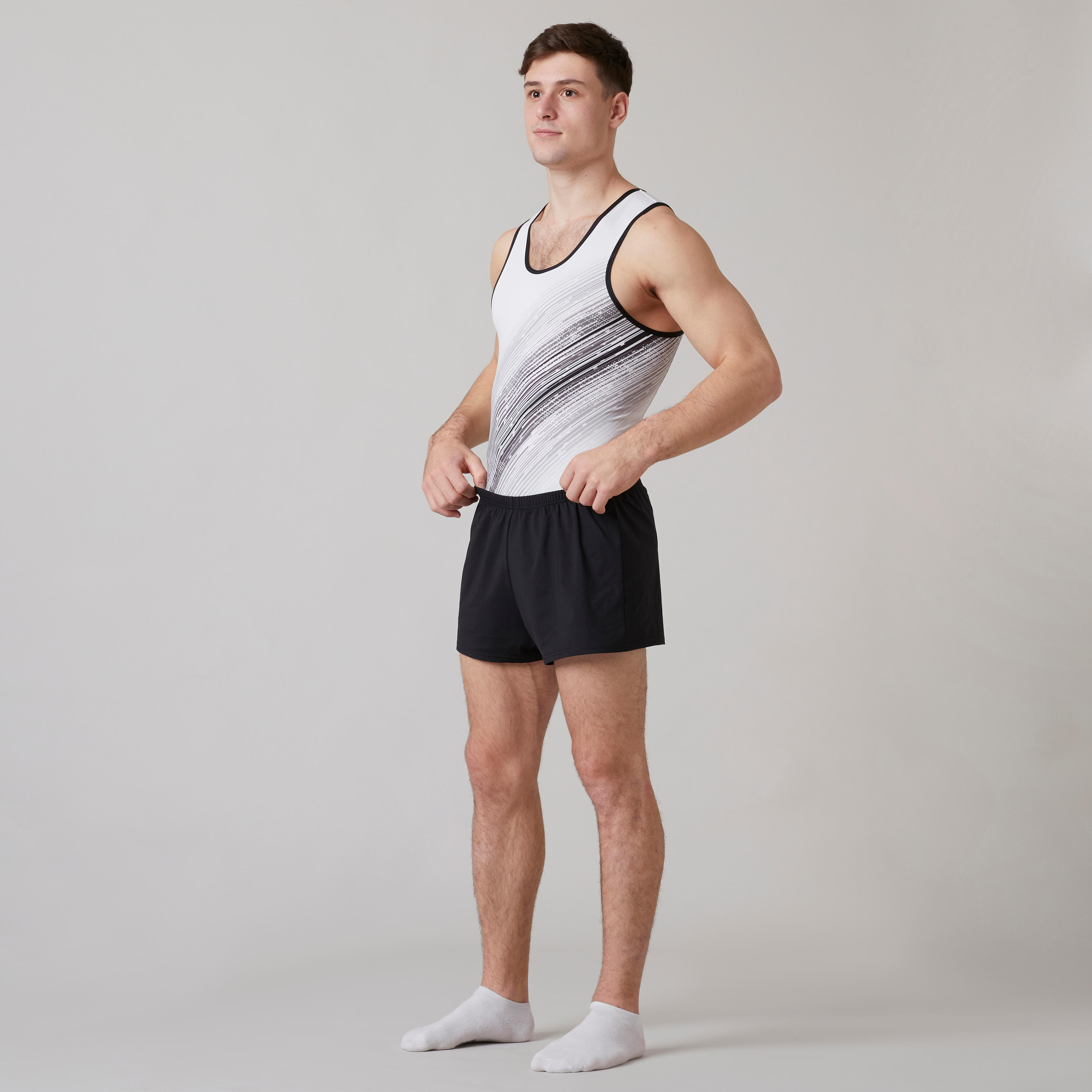 Jungen Gymnastikanzug Langarm Gestreift - Ballett Tanzanzug Mit Langer Hose